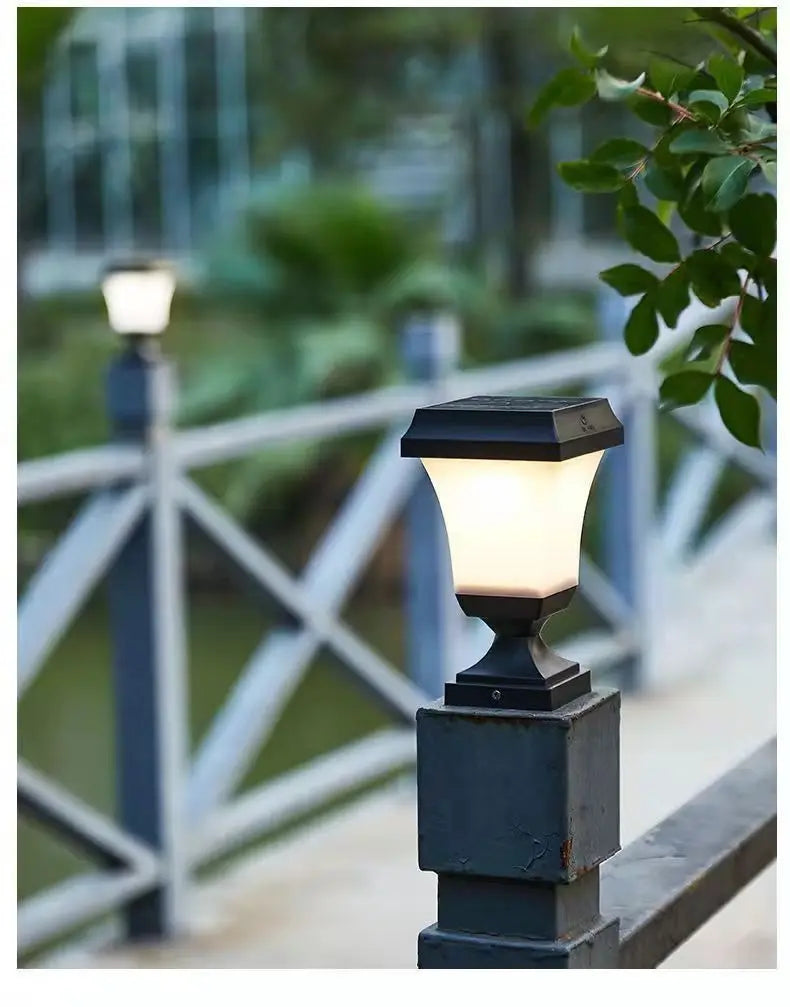 Solar Outdoor Square Wireless Mount Lights Waterproof Decorative for Garden Lawn Landscape Atmosphere Lamp Floor Yard Garden