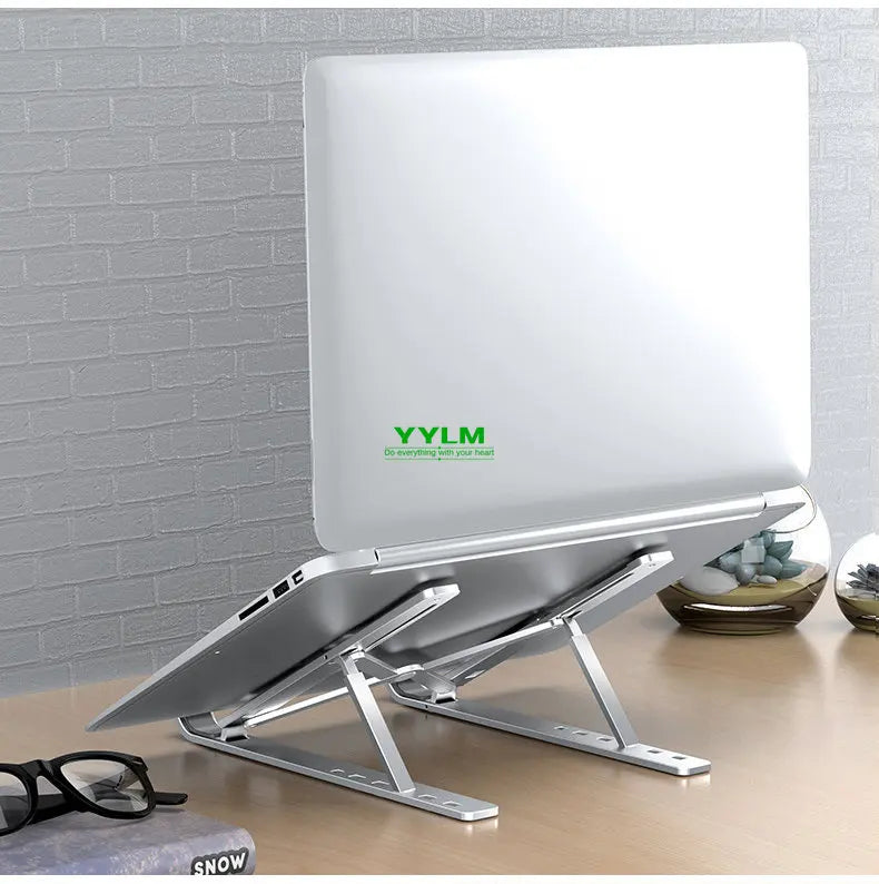 YYLM N3 Desktop Portable Aluminum Alloy Laptop Stand Foldable Heightened For iPad Bracket Notebook Metal Cooling Base In Stock