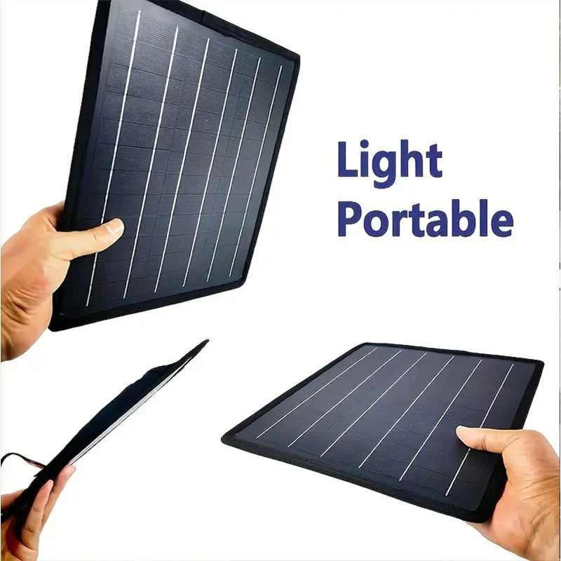50W Solar Panel Trickle Charger For Car Battery Solar Battery Maintainer Car Truck Boat RV Motorcycle Marine Trailer Power Bank