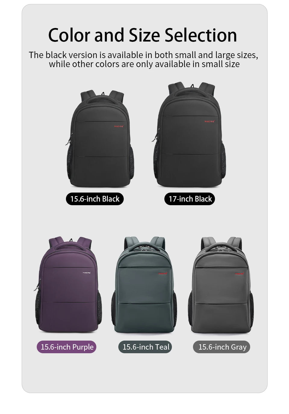 Tigernu Anti Theft Backpack For Women Large Capacity 15.6inch Laptop Backpack Bag Travel Bag Schoolbag For Women Girls