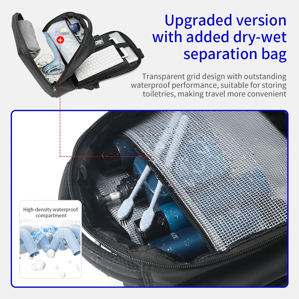 Tigernu Men Backpack 15.6 17inch Laptop Backpacks Bag Thin Backpack Anti-theft Bag Male Travel Backpack School Backpack Business