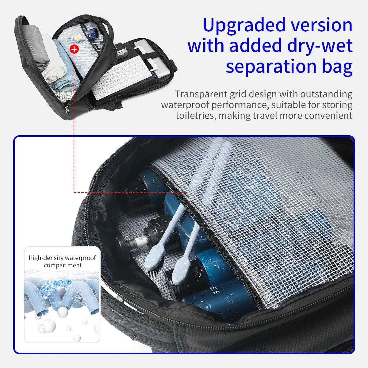 Tigernu Men Backpack 15.6 17inch Laptop Backpacks Bag Thin Backpack Anti-theft Bag Male Travel Backpack School Backpack Business