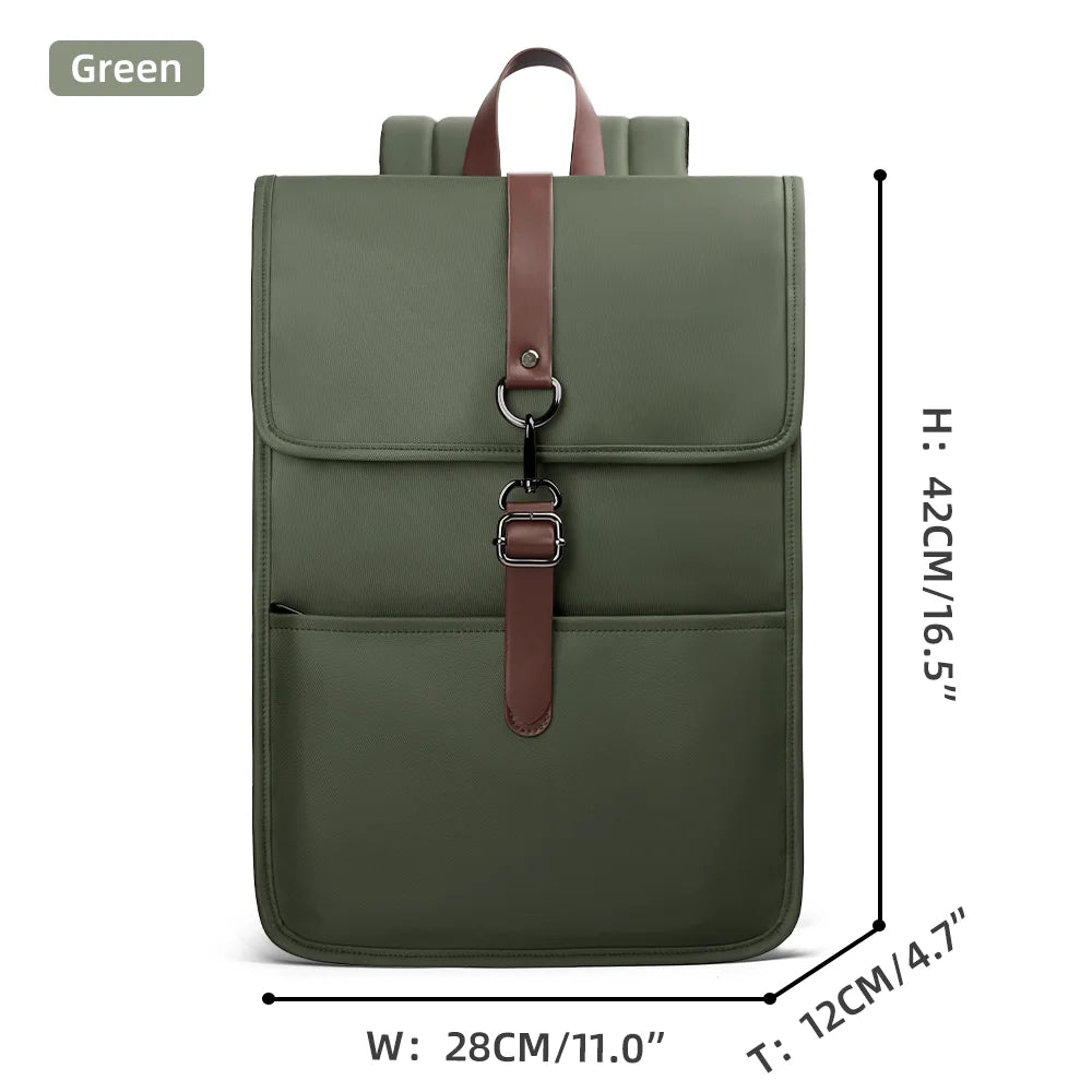 HK Classic Business Backpack For Men Casual 15.6 Inch Laptop Bag With USB Waterproof College School Bags Work Office Rucksacks