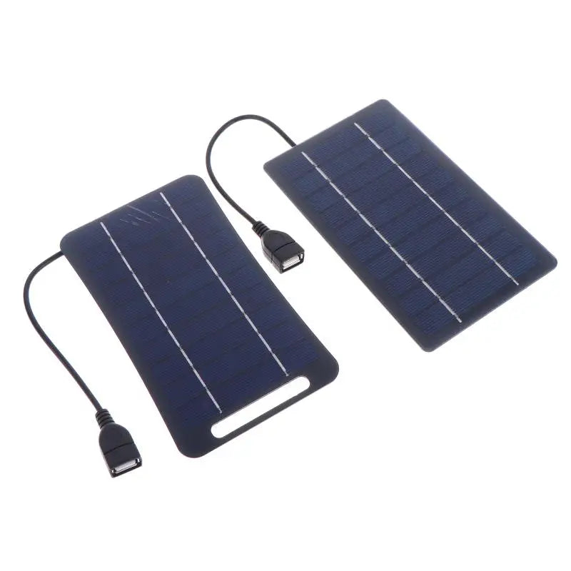 2W Solar Charger Portable W/USB-C Fast Charging For Phone Power Banks Camping Hiking Emergency Power Supply
