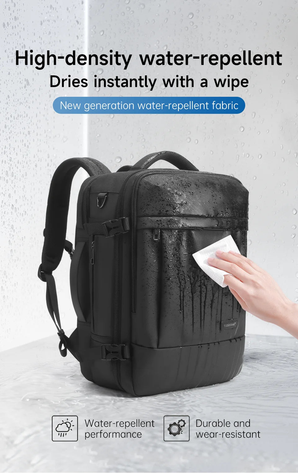 Tigernu Large Capacity Backpacks Men Waterproof Travel Backpacks Hiking Bag Laptop Backpacks For 14 15.6 Rucksack Male Knapsack