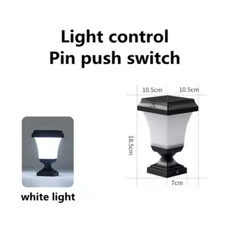 Solar Outdoor Square Wireless Mount Lights Waterproof Decorative for Garden Lawn Landscape Atmosphere Lamp Floor Yard Garden