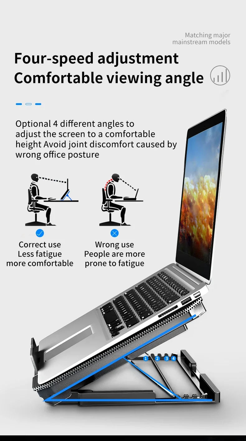 Q100 17inch Gaming Laptop Cooler Fan Led Screen Two USB Port 2600RPM Laptop Cooling Pad Notebook Stand For Laptop Fan Cooler