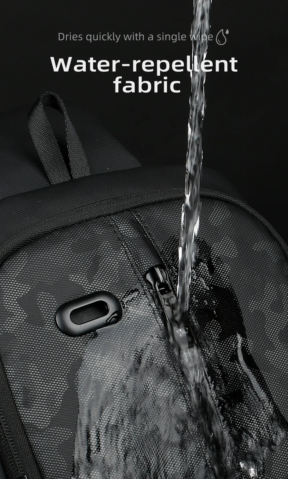 HK Lightweight Shoulder Bag USB Charging Camouflage Crossbody Bag for Men Casual Outdoor Running Sling Bags With Earphone Jack