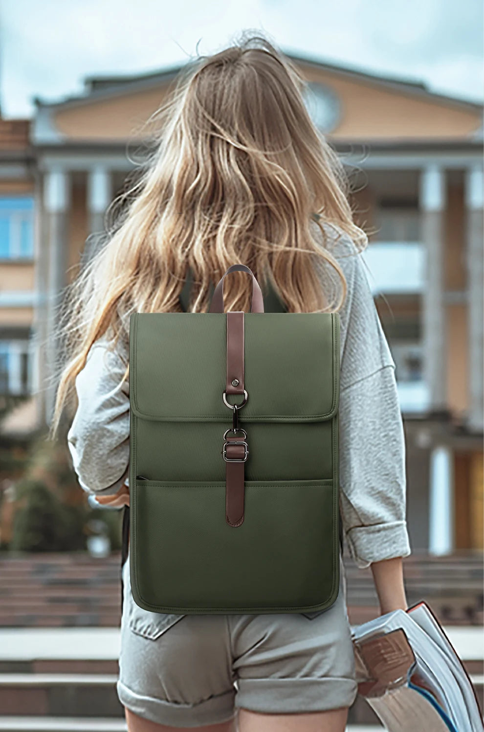 HK New Women's Backpack Waterproof College Laptop Backpack Large Fashion School Bag For Teenagers Girls Travel Weekend Mochilas