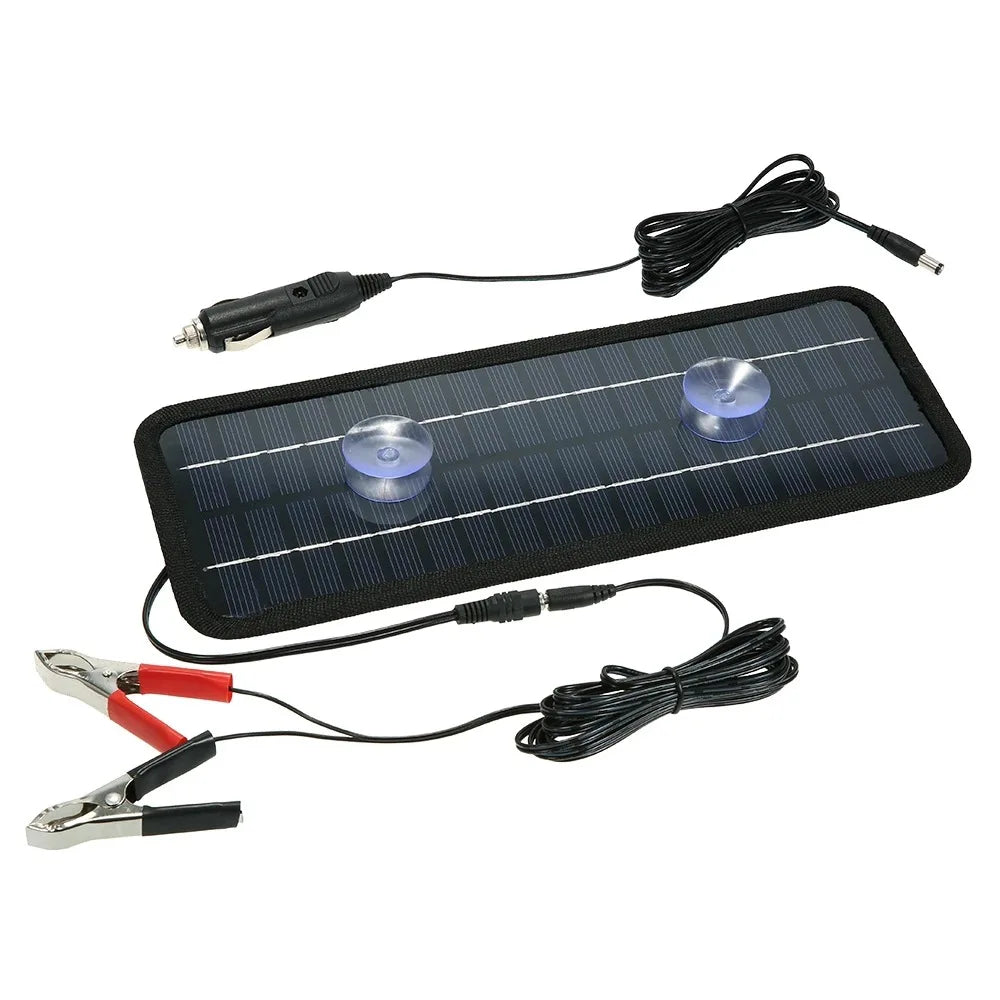 Solar Panels Charger Car Motorcycle Kick Scooter 18V 12V 20W Portable Solar Panel Car Charger Battery Efficient Maintenance