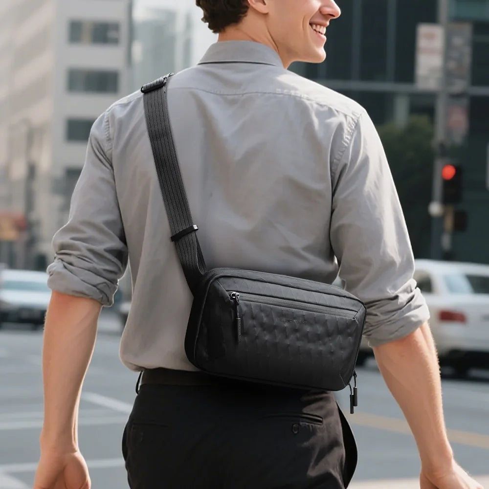 HK Ultra-light Crossbody Sling Bag Man Waterproof X-Pac Fabric Men's Shoulder Bag Outdoor Travel Phone Pouch for Hiking Trekking