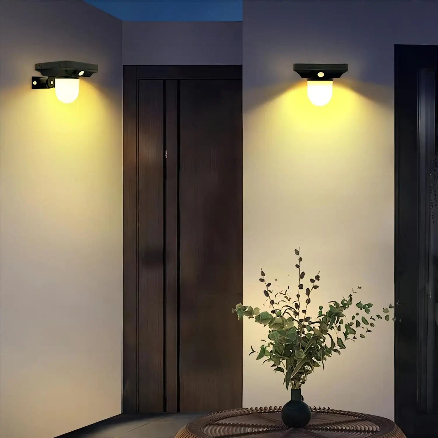 Solar Lights Outdoor Garden Solar Powered Wall Lamp Waterproof Motion Sensor Pathway Light Landscape Path Yard Backyard Lawn