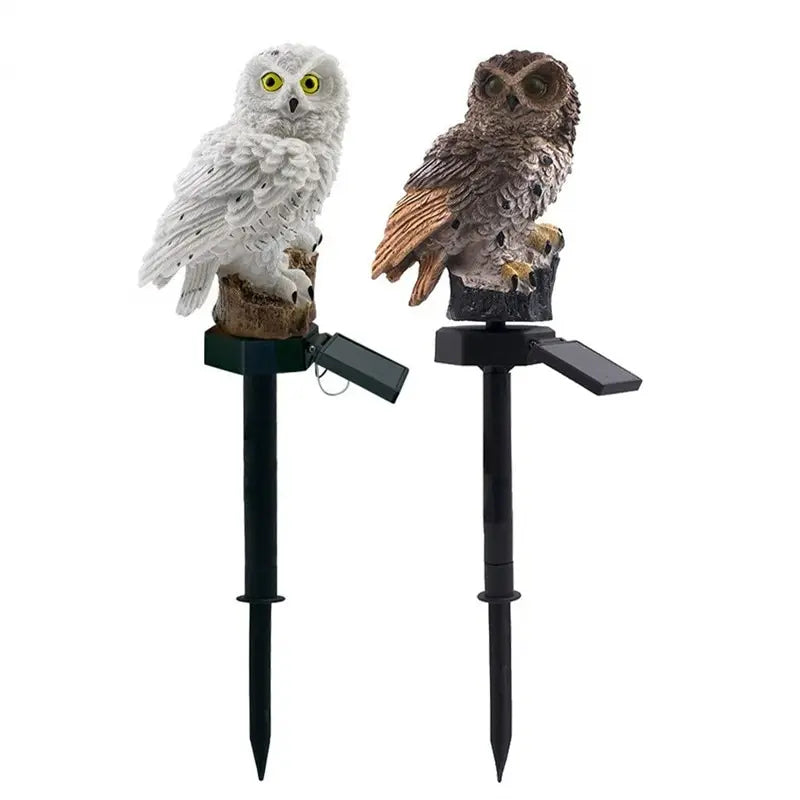 Solar Owl Ground Light LED Outdoor Courtyard Lamp Garden Light Waterproof Stake Light Pathway Decor Solar Patio Ground Lantern