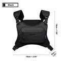 HK Outdoor Chest Bag Unisex Running Cycling Chest Pack Workouts Sports Chest Rig Pack for Men and Women Waterproof X-PAC Fabric