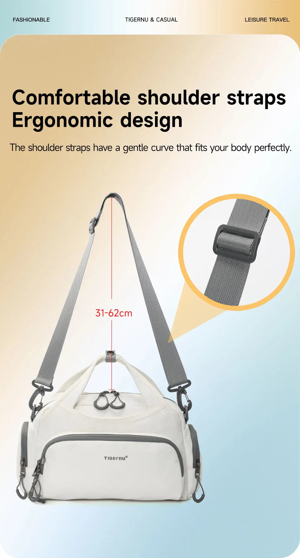 Tigernu Women Shoulder Bags For Grils Handbag Women Bags Sport Crossbody Bags Commuting Pack Slingbag Female Bags Nylon Tote Bag