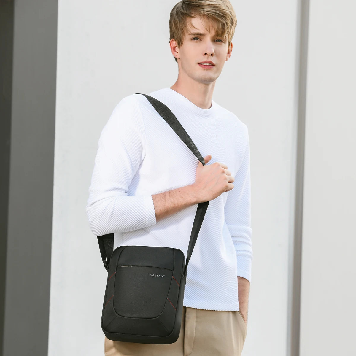 Tigernu Shoulder Bags For Men Business Messenger Bag 10inch Ipad Bags Male Crossbody Bags Handbag Casual Travel Bags Sling Pack