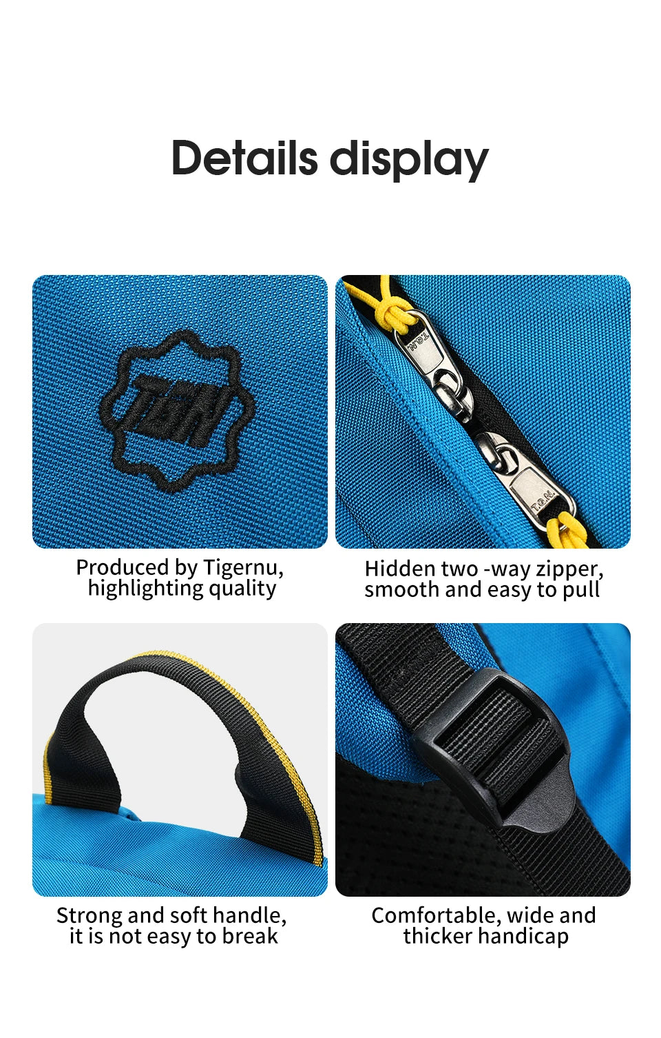 Tigernu Sport Backpacks For Men 15.6inch Laptop Backpack Casual Backpack Men Travel Bag Outdoor Backpack Waterproof Bag Knapsack