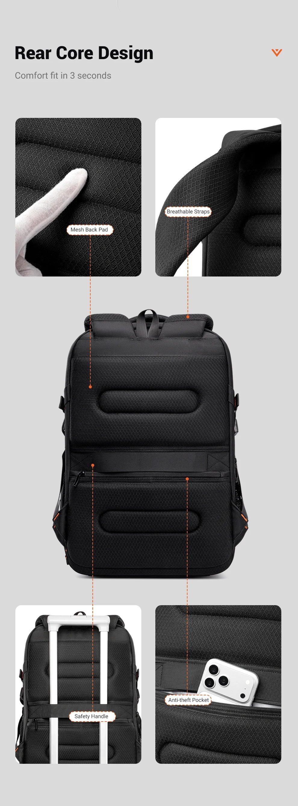 HK Waterproof Hiking Backpack Male Multifunctional Sports Camping Bag for Men Large Capacity Outdoor Rucksack with Bottle Holder