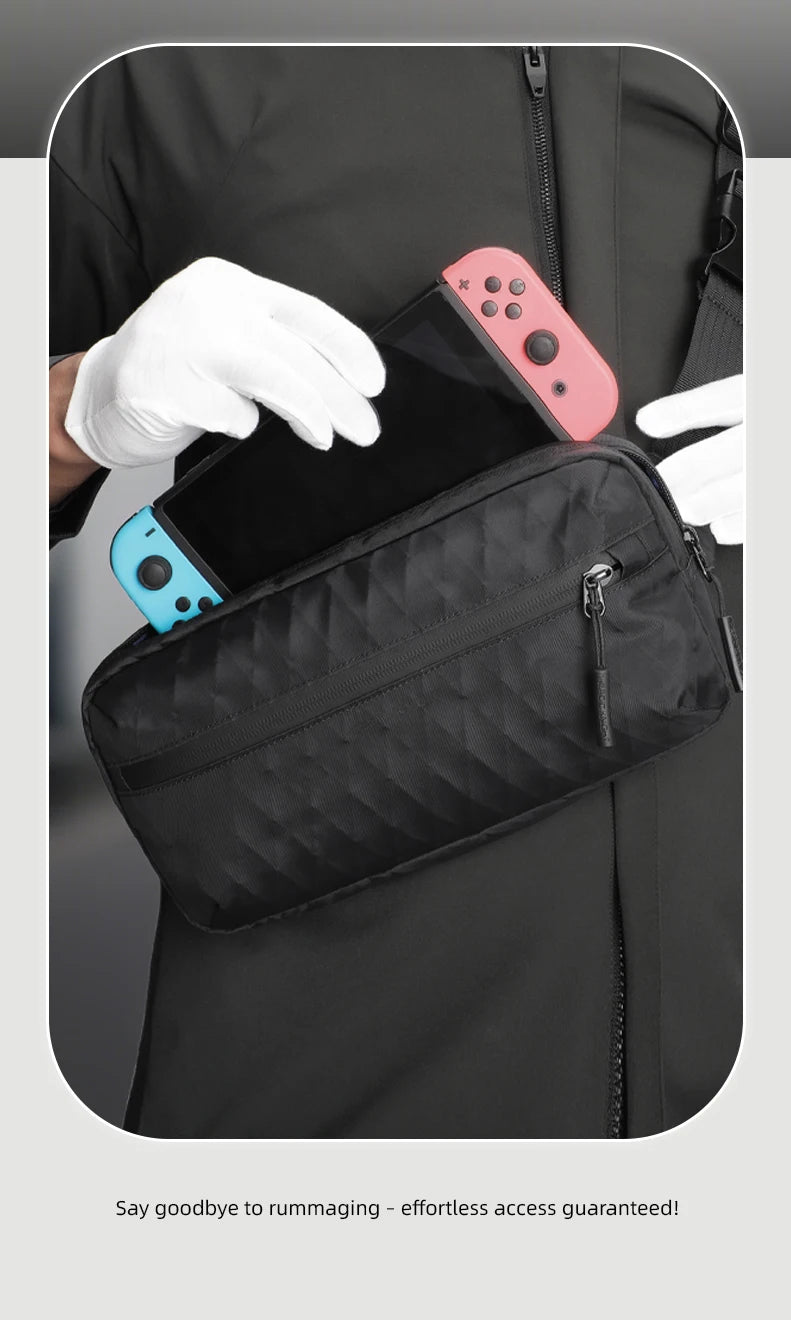 HK Sling Bag for Men X-Pac Fabric Crossbody Bag Small Men's Shoulder Bag Waterproof Chest Bag Ultra-light Fanny Pack Phone Pouch
