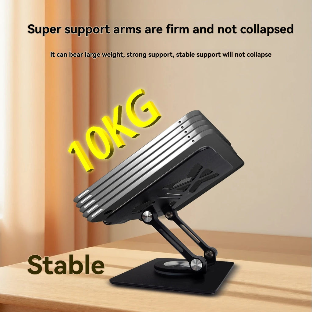 P2029 Tablet Computer Bracket 12.9-inch Aluminum Alloy Metal 360° Rotating Lifting Lazy Desktop Mobile Phone Support Bracket