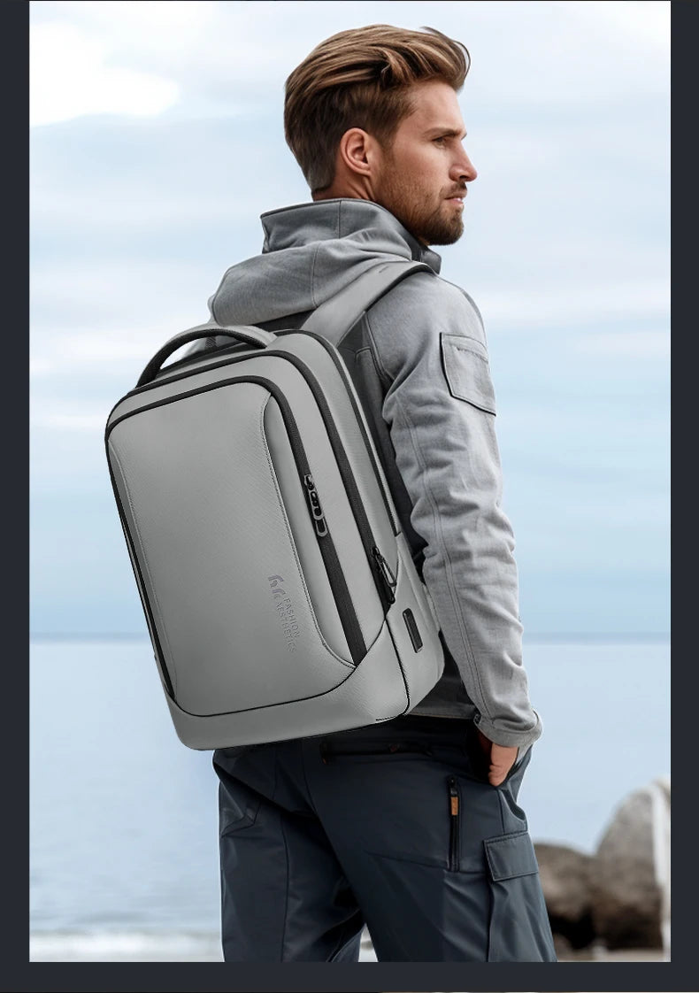 HK Large Commute Backpack Durable Casual Daypack Business Backpack Men Male Waterproof 15.6 Inch Laptop Bag Daily College Travel