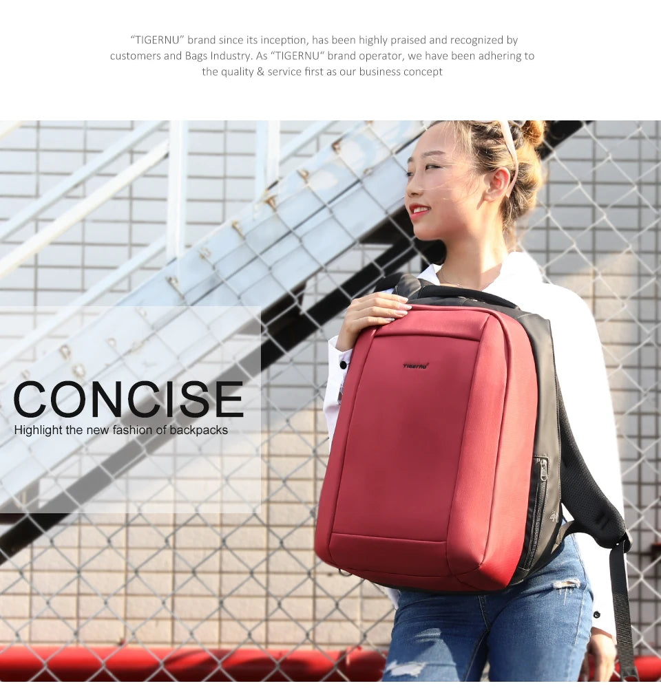 Tigernu Backpacks For Men For Women 14-15.6 Laptop Backpack Bag Anti Theft Backpack Travel Backpack For School Mochilas Knapsack