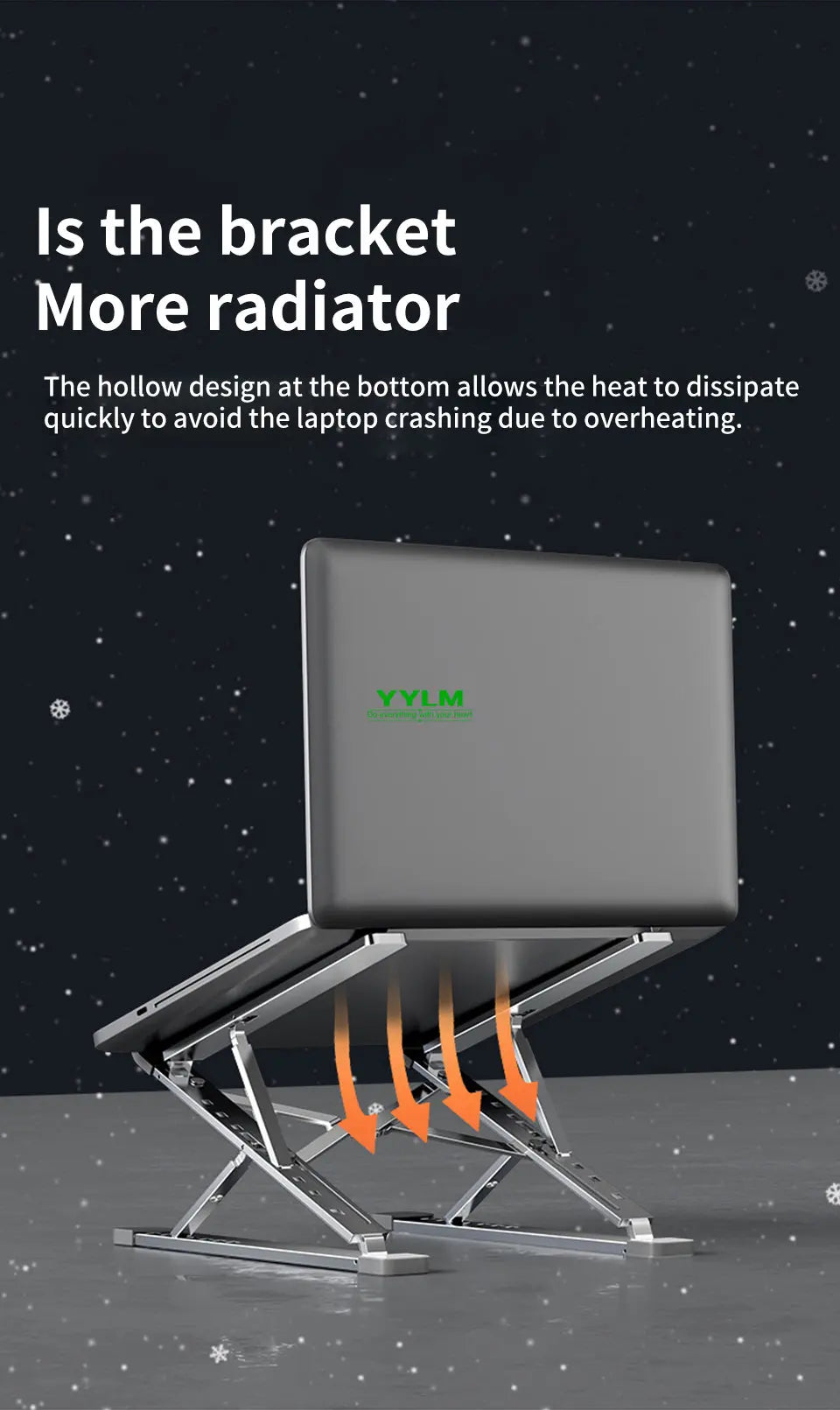 Adjustable Laptop Stand Tablet Bracket Aluminum Alloy Support For MacBook Air Pro Dell XPS HP ASUS Bracket Laptop Tablet Stand