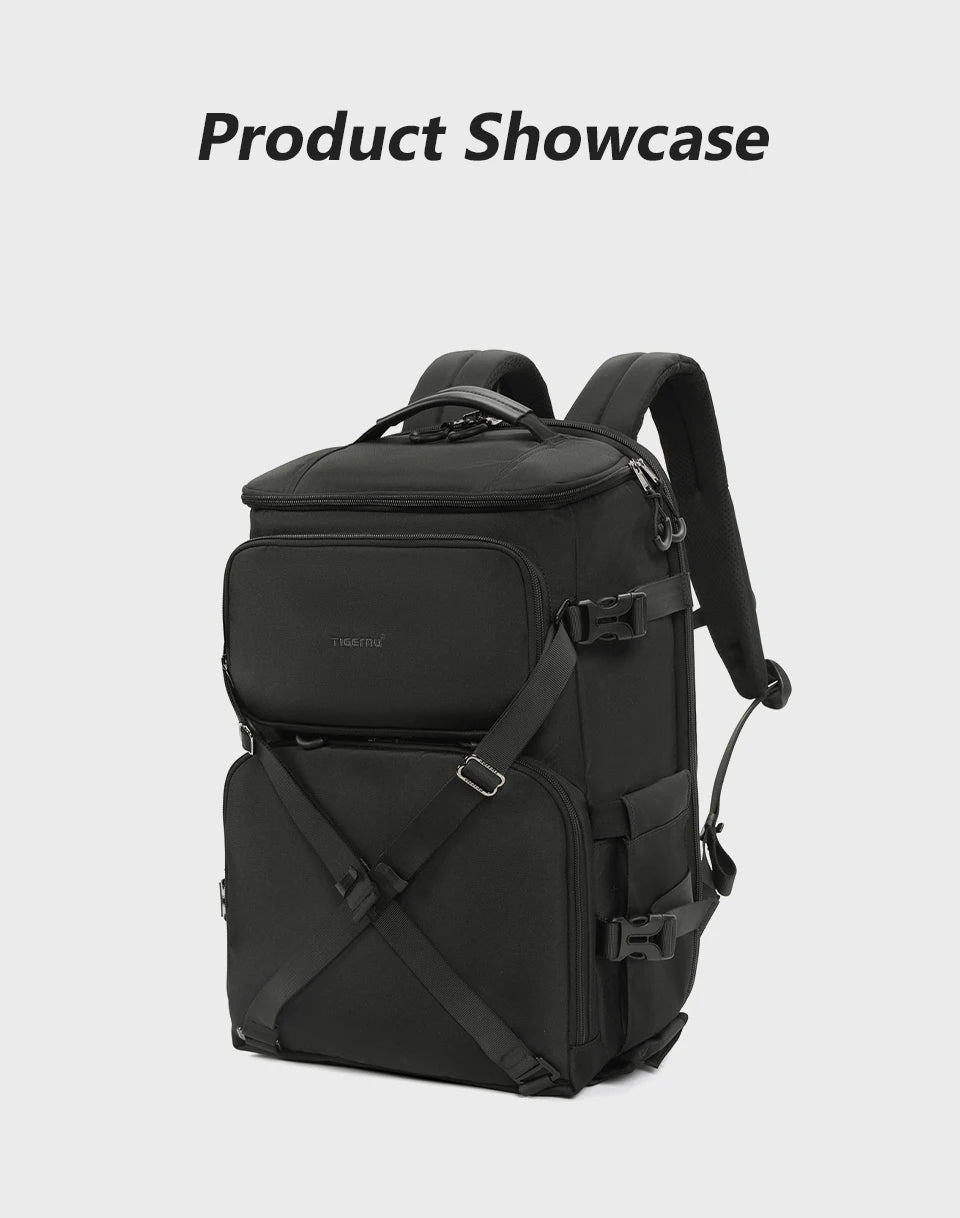 Tigernu Backpacks Men Camera Backpack 14 15.6inch Laptop Backpacks Drone Package Waterproof Cover Travel Backpack Bags Knapsack