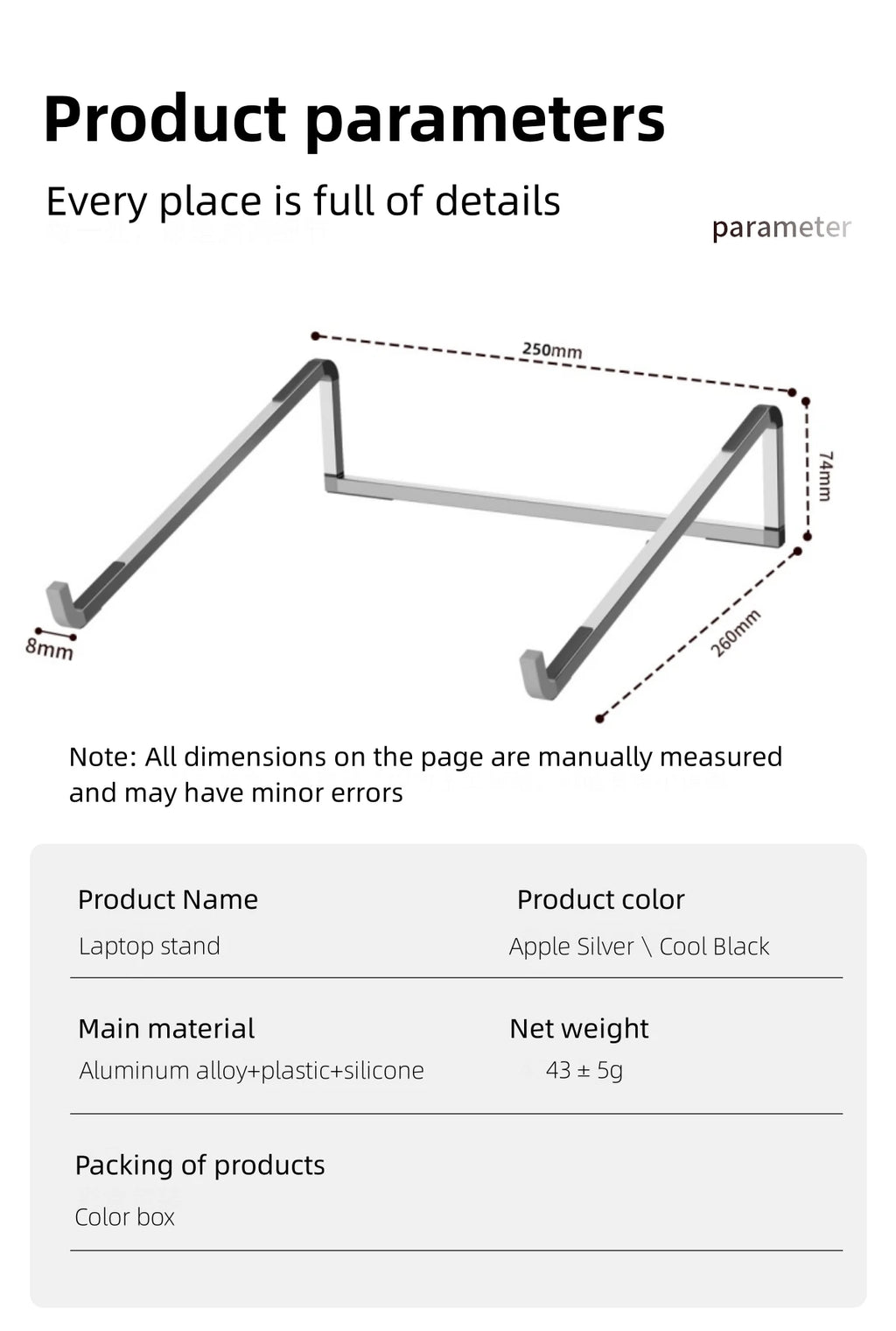 Laptop Stand For Macbook Folding Adjustable Aluminum Computer Pc Tablet Stand Notebook Tablelaptop Holder Heat Dissipation