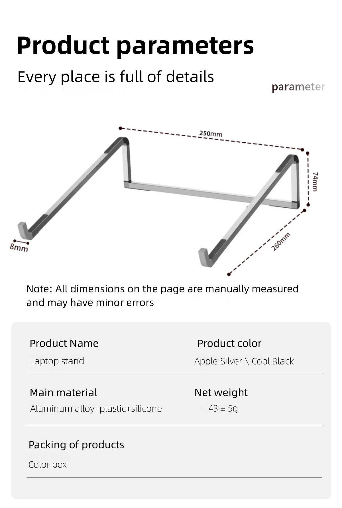 Laptop Stand For Macbook Folding Adjustable Aluminum Computer Pc Tablet Stand Notebook Tablelaptop Holder Heat Dissipation