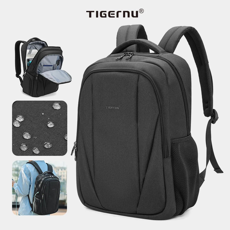 Tigernu Clearance Bags Men Backpack Anti-theft USB Charging 15.6 Laptop Bag Mochilas Feminine Male Bagpack Notebook Schoolbag