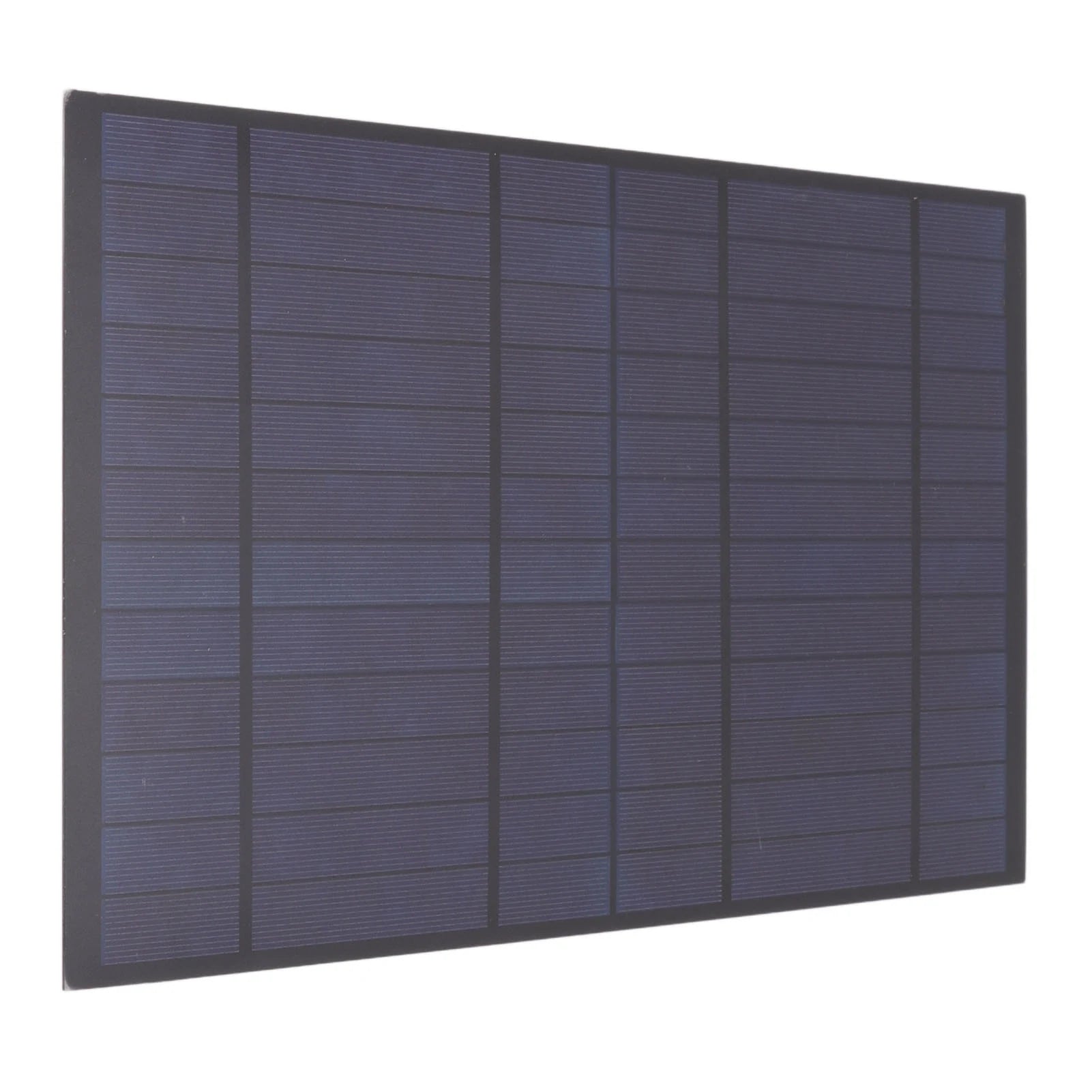 6V 10W Outdoor Solar Panel Charger Polycrystalline Silicon 1660mA Solar Charger Plate for Camping Hiking Mountaineering