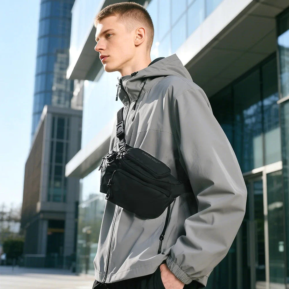 Tigernu Chest Bags Men's Shoulder Bag Fanny Packs For Men Hip Sack Crossbody Bag Men Sling Bag Men's Breasts Tactical Bags Male