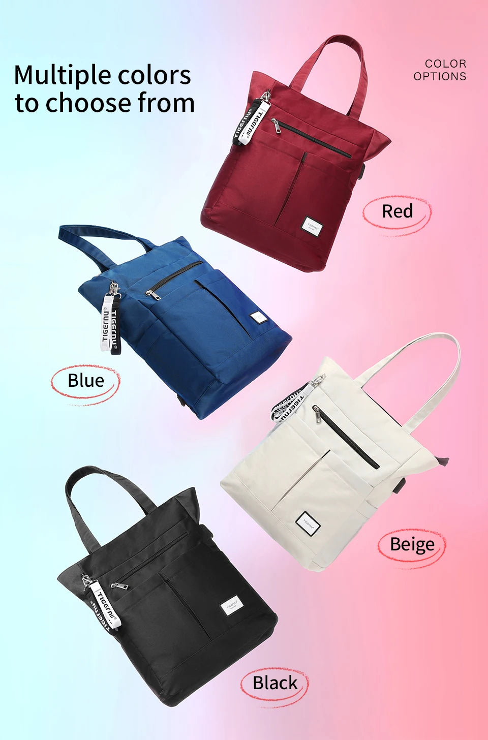 Tigernu Women Backpacks Tote Bag For Girls Light Backpack Bags Laptop Bags For Women Fashion Female Travel Backpacks Knapsack