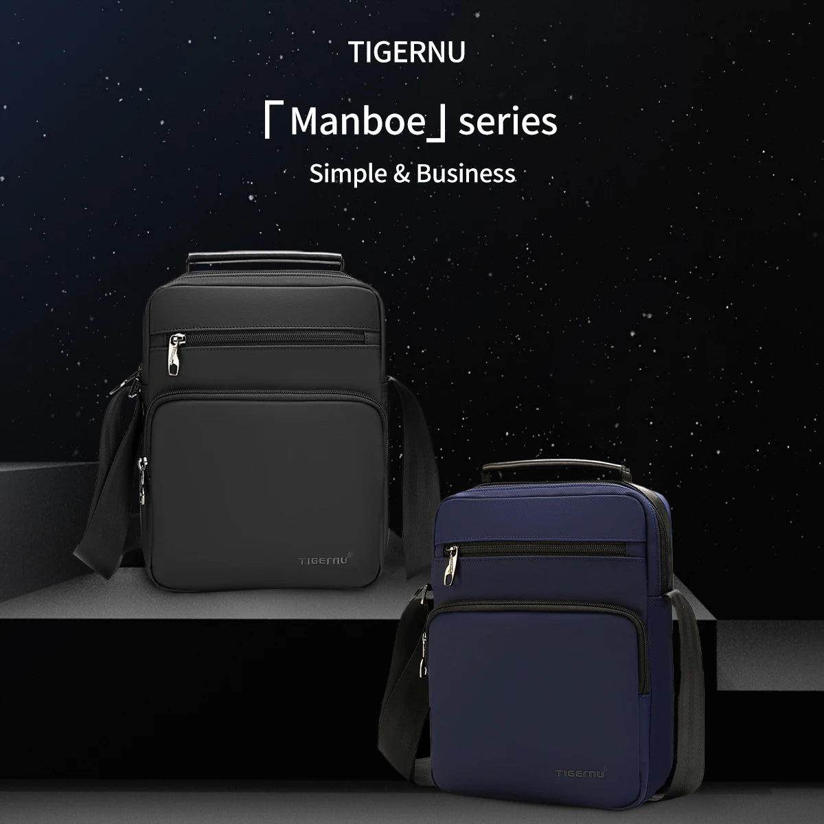 Tigernu Messenger Bags For Men Fashion Crossbody Bags 9.7inch Ipad Bag MIni Pack Men Business Bag Shoulder Bags Male Handbags