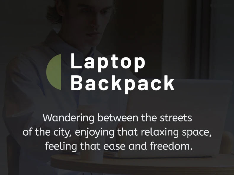 HK Casual Travel Backpack for Men 15.6 inch Laptop Backpack with USB Charging Port Waterproof Daypack Computer Bag for Business