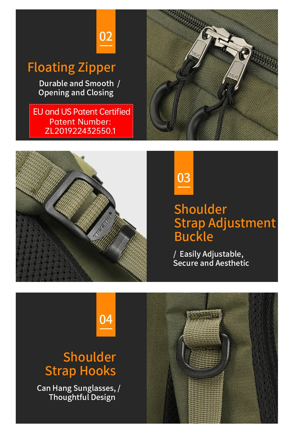 Tigernu Tactical Backpack Men Camping Trekking Fishing Bag Waterproof Rucksacks Travel Hunting Backpacks Outdoor Bags Knapsacks