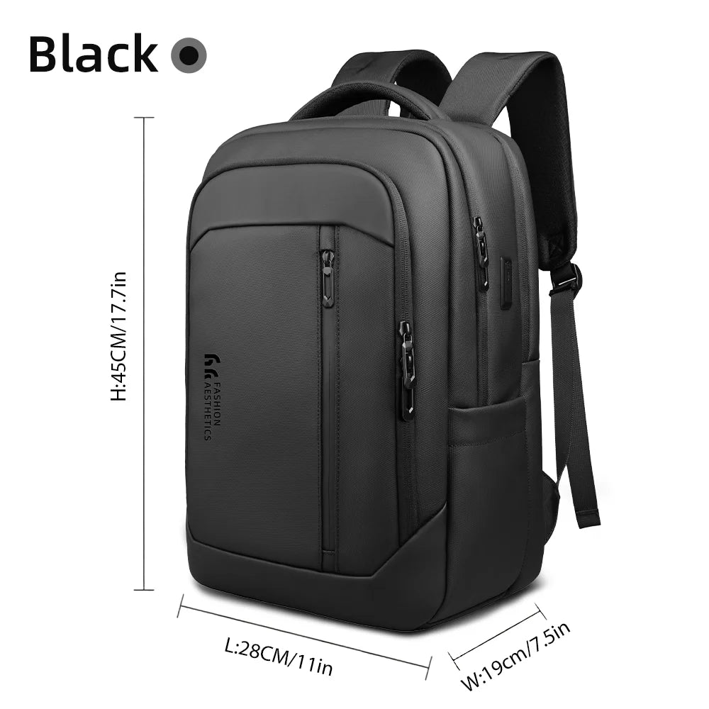 HK New Design Travel Backpack Men Large Business Backpack for Work Commute Oxford Waterproof Backpacks 17" Laptop Bags with USB