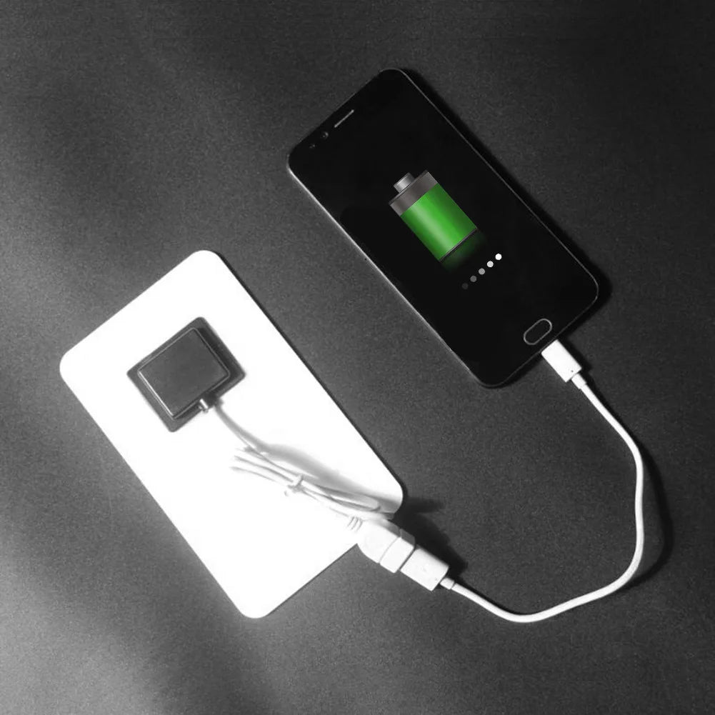 Portable USB Solar Panel Charger Safe Stable Charger Compatible with Phones  Fans  Flashlights for Outdoor Travel Camping