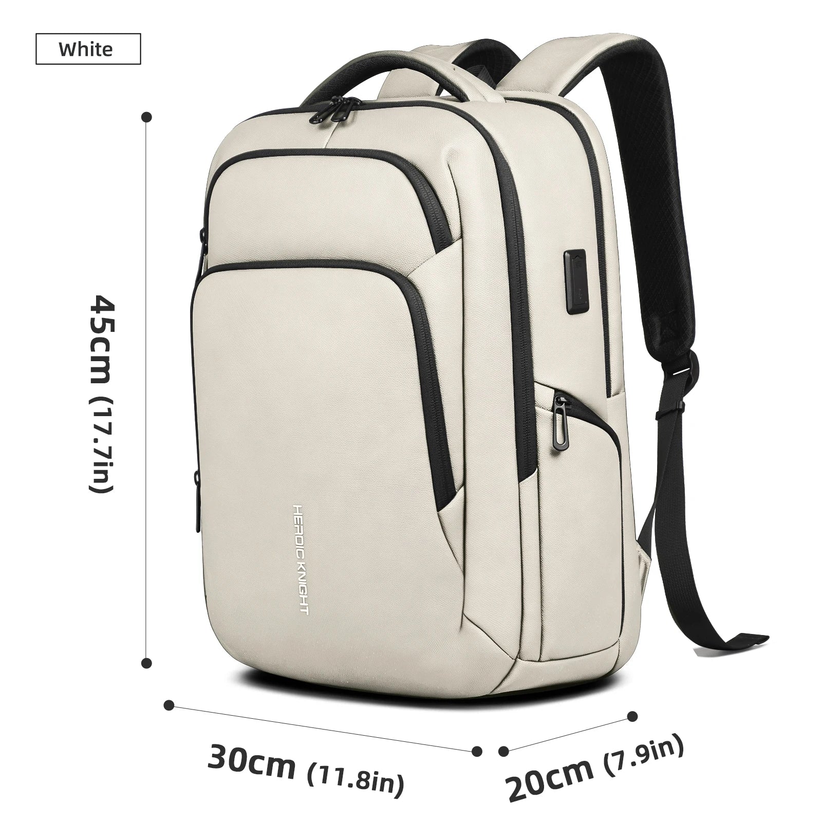 HK Multifunctional Business Backpack Men Large Capacity Travel Backpack Waterproof 17.3" Laptop Bag With USB Office Work Daypack