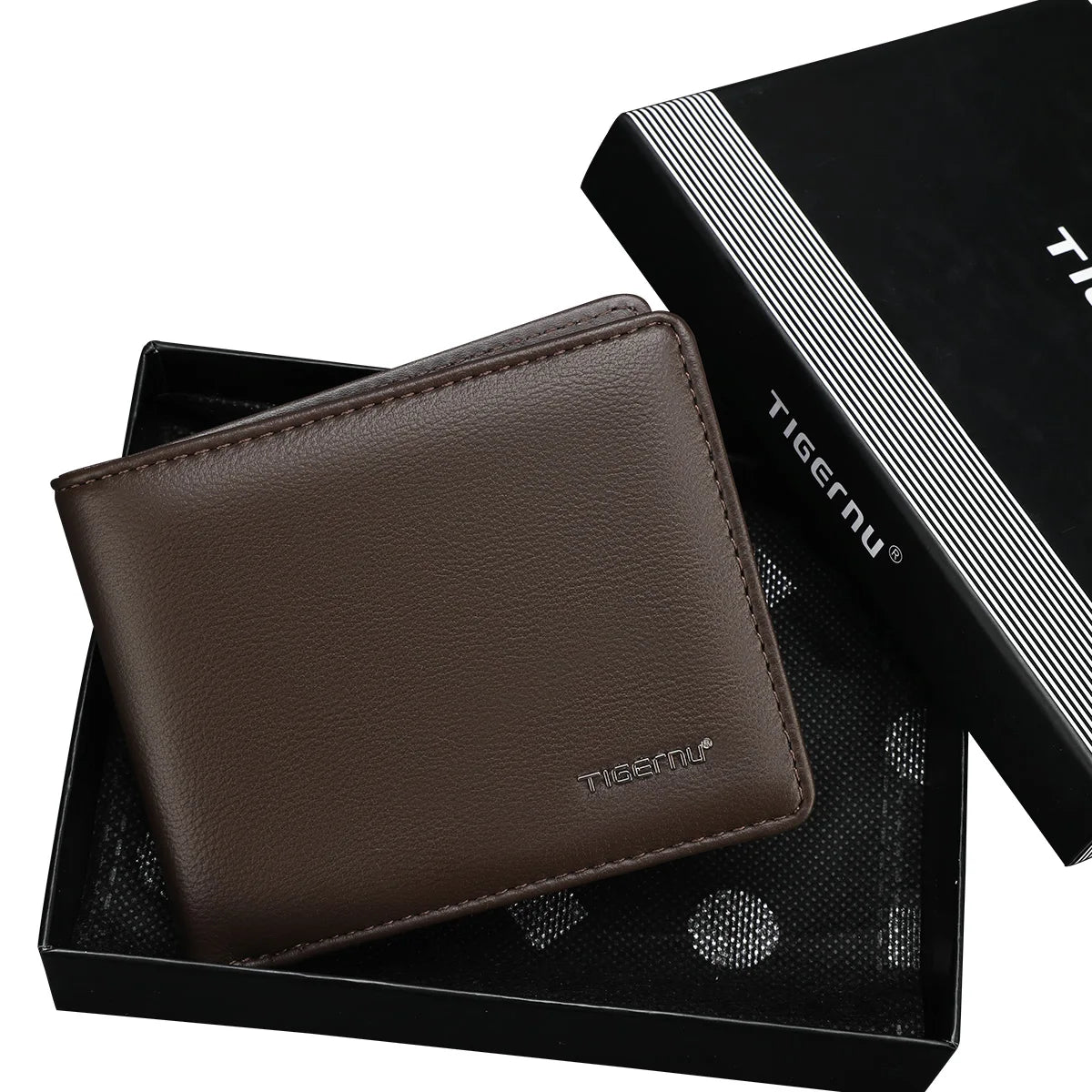 Tigernu Wallets For Man	Soft PU Card Wallet RFID Coin Purse Light Card Holder As Gifts Men's Wallets Waterproof Card Bags Mini