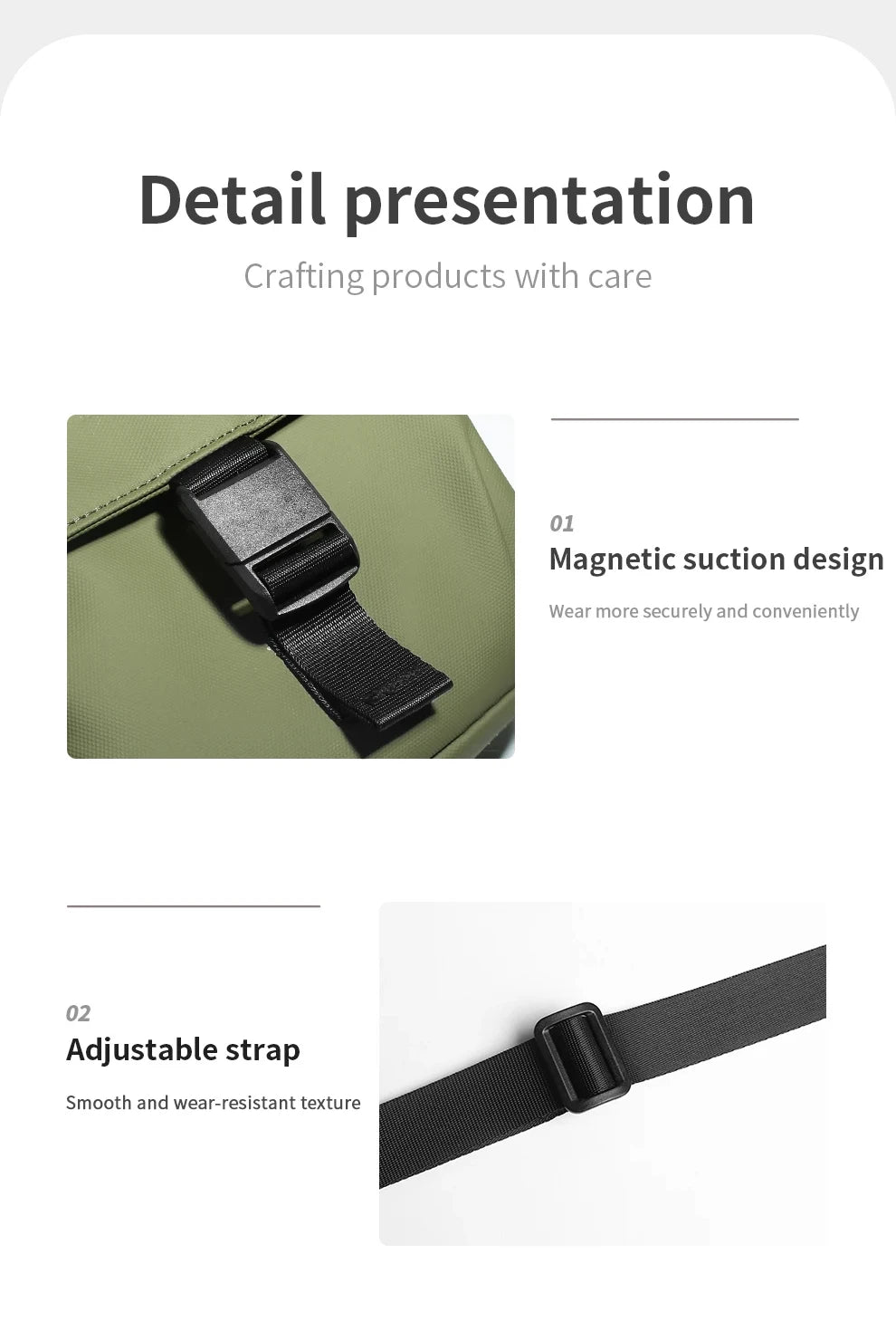 HK Waterproof Crossbody Bags for Men Lightweight Men's Shoulder Bag Mini Phone Pouch Messenger Commuting Bag Sling Packs Satchel