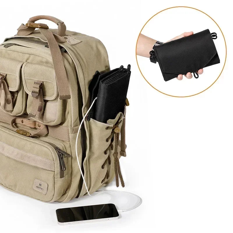 1000W Foldable Solar Panel USB Type C Mobile Phone Charging Outdoor PC Hiking Camping Portable Battery Bank Charging Christmas