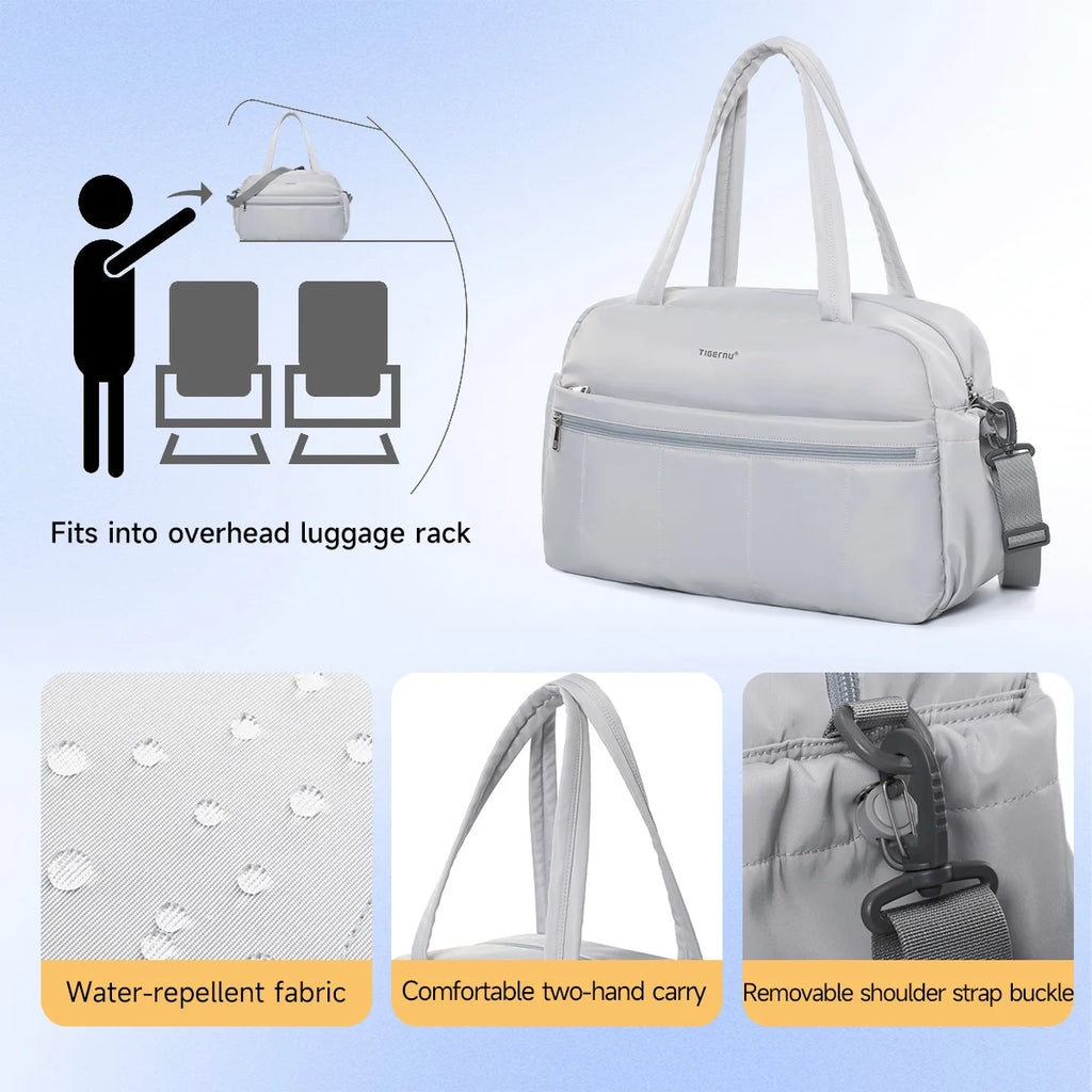 Tigernu Women Tote Bags Large Capacity Handbag Female Bags Lightweight Travel Duffle Bag Large Capacity Storage Luggage Handbag