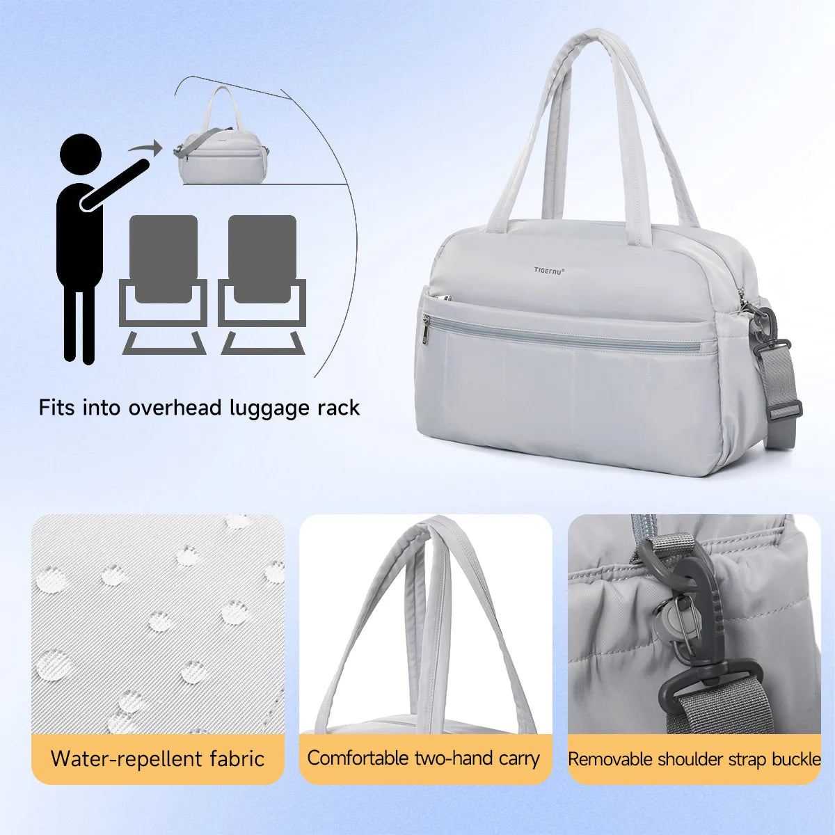 Tigernu Women Tote Bags Large Capacity Handbag Female Bags Lightweight Travel Duffle Bag Large Capacity Storage Luggage Handbag