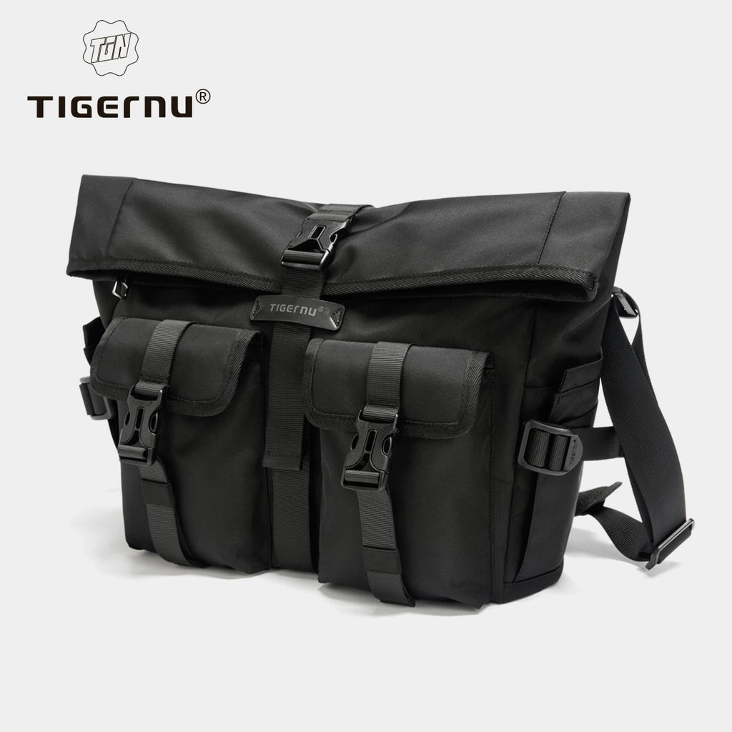 Tigernu Fashion Shoulder Bags For Men Crossbody Bags Male Expandable Bags 13.3inch Laptop Bag Messenger Bag Boys Handbag Sling