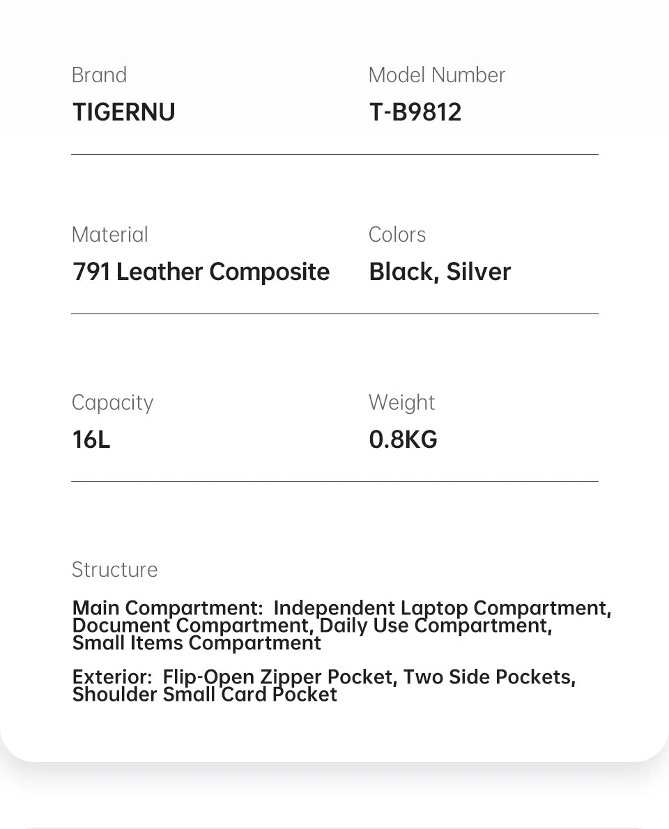 Tigernu Men‘s Backpack Youth School Backpacks Fashion Cabin Backpack For Men 15.6inch Laptop Backpacks Travel Mochilas Knapsack