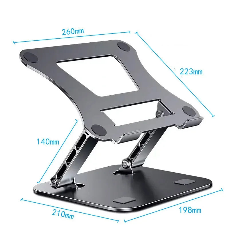 Phone Tablet Stand Adjustable Aluminum Alloy laptop Tablet up to 17 "Laptop Portable Folding stand Cooling stand support