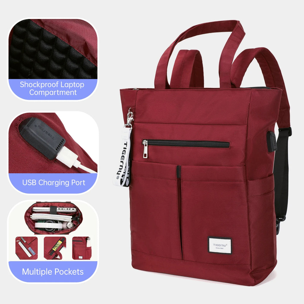 Tigernu Women Backpacks Tote Bag For Girls Light Backpack Bags Laptop Bags For Women Fashion Female Travel Backpacks Knapsack