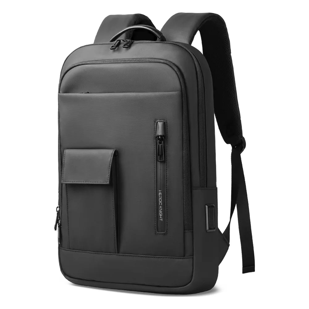 HK Lightweight Business Backpack Men Waterproof 15.6 inch Laptop Backpack with USB Port Anti-theft College Computer Bag for Work